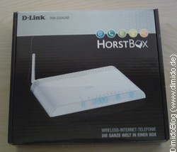 HorstBox - DSL + Internet + WLAN-Router - Bild der Verpackung