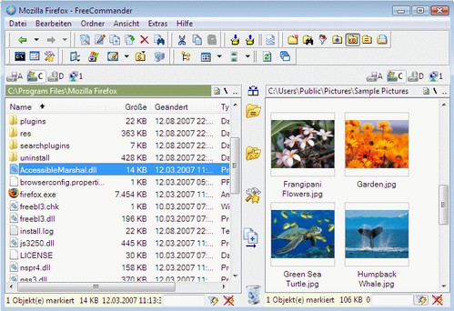 FreeCommander - Screenshot