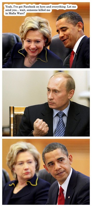 Mafia Wars auf Facebook mit Putin und Obama