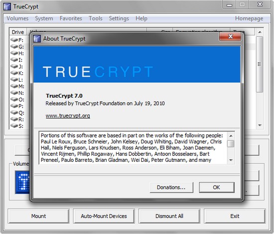 TrueCrypt 7.0 – Open Source Verschlüsselungs-Software