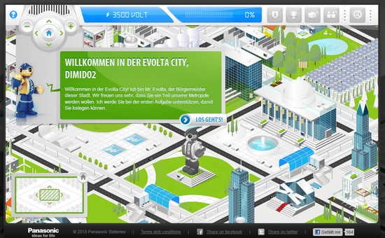Evolta City – Kostenloses Onlinegame von Panasonic