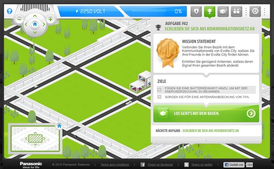 Evolta City – Kostenloses Onlinegame von Panasonic