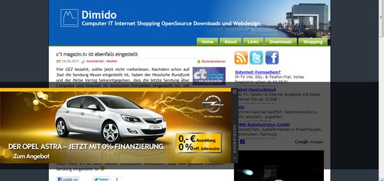 Bin tief gefallen: Mache Werbung für Opel
