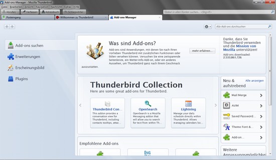 Mozilla Thunderbird 5 ist da – Freier E-Mail-Client in neuer Version