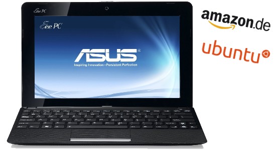 Amazon: Erster Asus Eee PC, Netbook, mit Ubuntu aufgetaucht