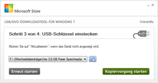 Windows 7 vom USB-Stick installieren, Anleitung
