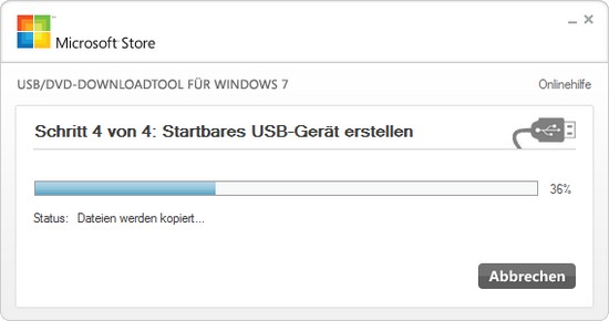 Windows 7 vom USB-Stick installieren, Anleitung