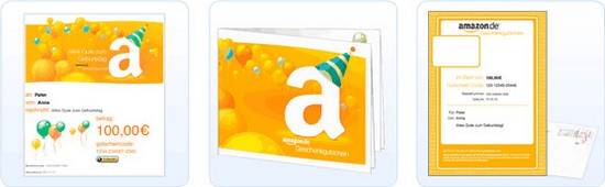 Amazon Geschenkgutscheine zum Selbstausdrucken und Verschenken Amazon Geschenkgutscheine zum Selbstausdrucken und Verschenken