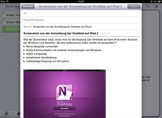Microsoft: OneNote für iPad und iPhone