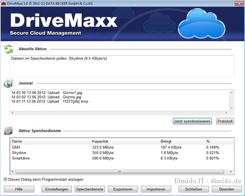 DriveMaxx ausprobiert, Daten der Clouds verschlüsseln und segmentieren