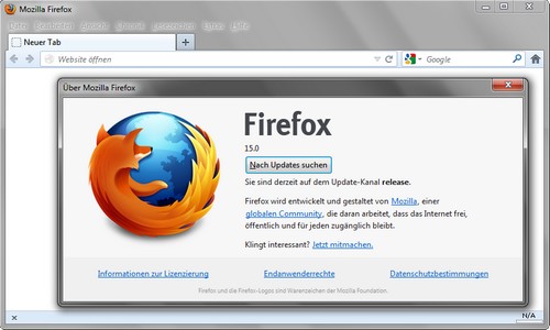 Firefox soll Speicherverbrauch deutlich verringert haben Firefox soll Speicherverbrauch deutlich verringert haben