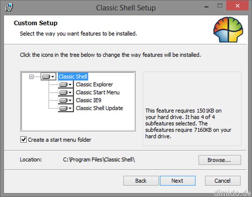 Startmenü, Startknopf für Windows 8 wiederbeleben
