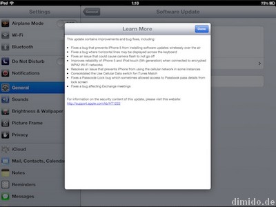 iPad - Apple gibt iOS 6.0.1 zum Download frei