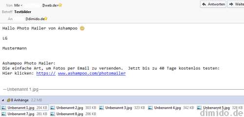 Ashampoo Photo Mailer - Versenden von Bildern per Mail kein Problem mehr