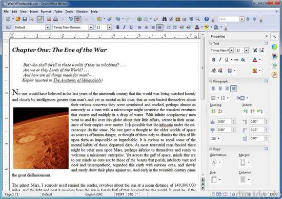 OpenOffice 4.0 mit neuer sidepanel UI