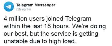 Telegram ist die Top Eins in Download-Charts