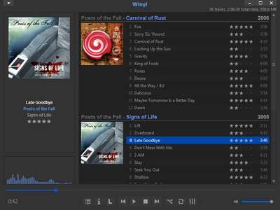 Winyl 3.0 - Schlanker und kostenloser Audio-Player